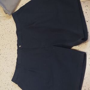 𝅺PURITAN mens flat front shorts size 46 black good condition